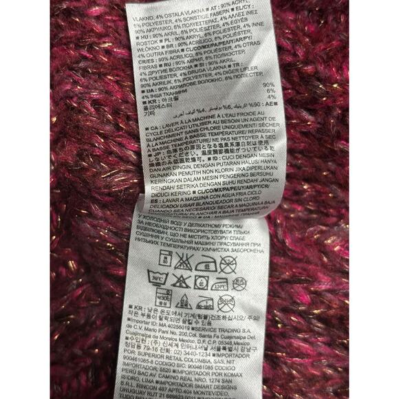 GapKids Sweater Girls Medium 8 Metallic Knit Pullover Long Sleeve Winter Warm - Picture 5 of 9